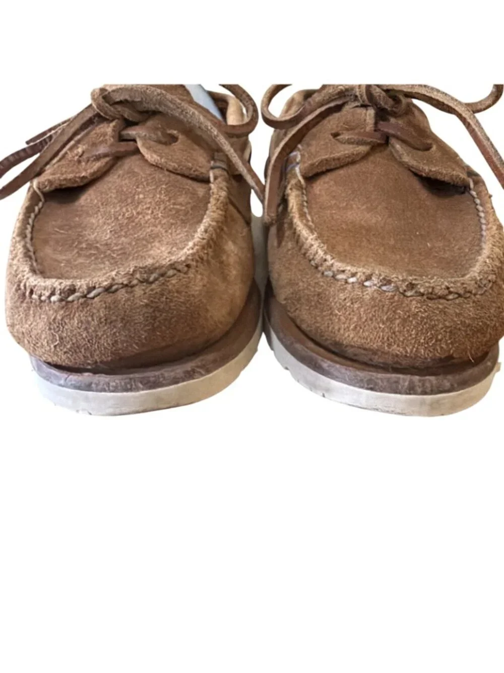 Sperry x Sunspel Gold Cup Brown Suede Boat Shoes Made In Maine Womens Sz 8.5/38